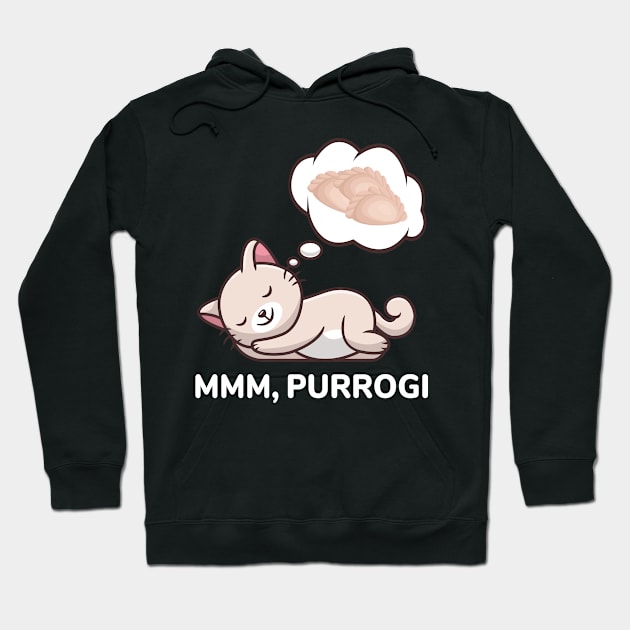 Polish Cat Dreaming About Pierogi Hoodie by sqwear